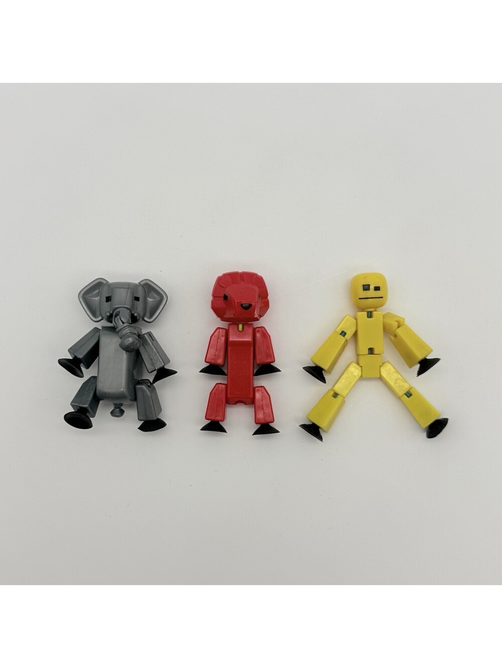 StikBot 3” Stop Motion Animation Action Figure Robot Figure & Elephant & Lion